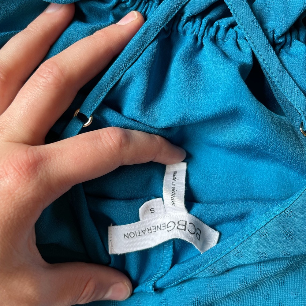 BCBG turquoise dress